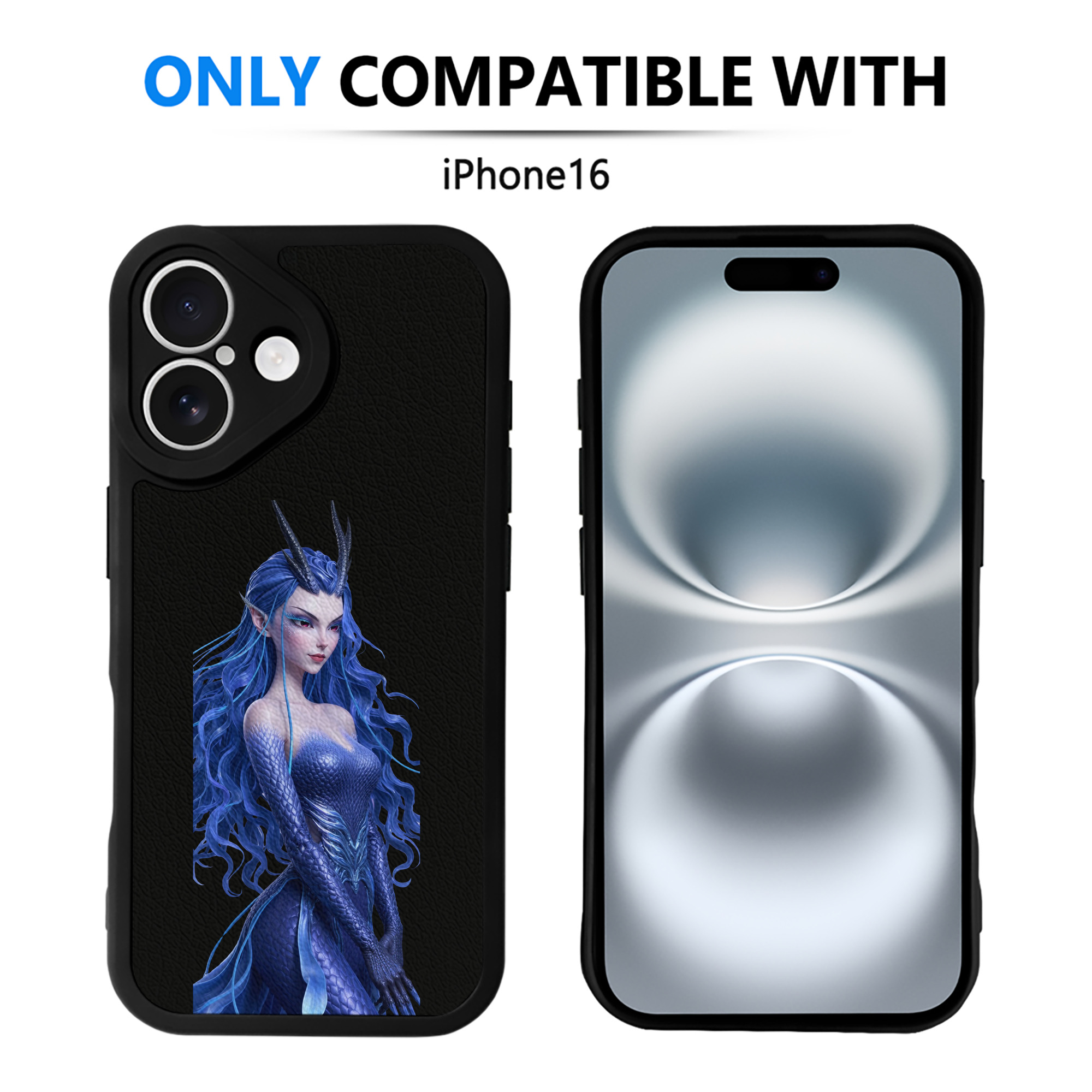 （画像用） Ne Zha 2 ナタ 魔童の大暴れ 【iPhone 16シリーズ対応】シリコンスマホケース（レザー調） 材質：シリコン
